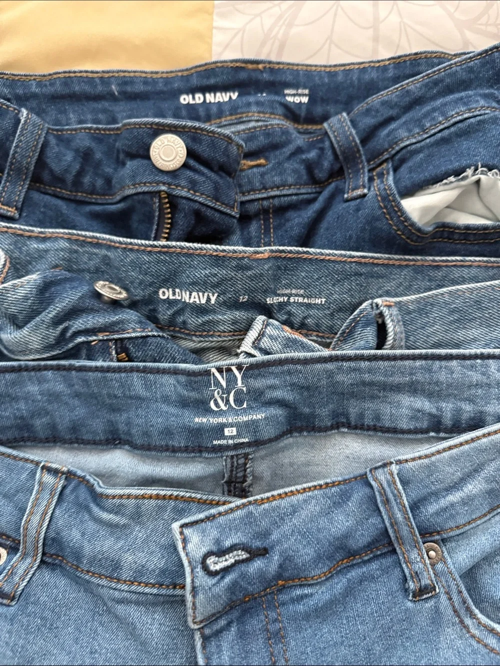 Denim Shorts Trio - Distressed Blue Jean Shorts- High waisted!